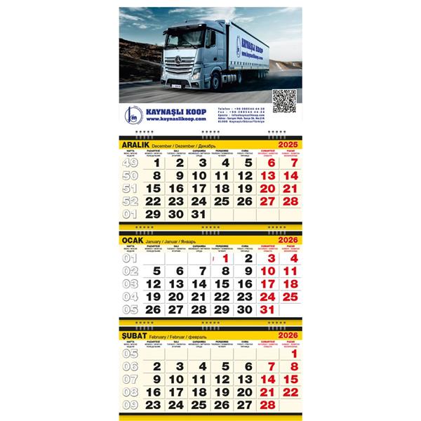 Büyük Boy Gemici Takvim